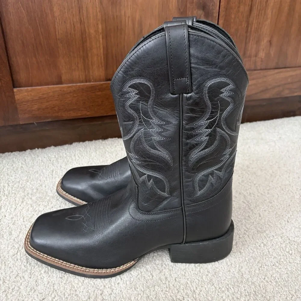 Demo Try On Cody James Men's Ace Western Boots Black Size 10 Cowboy MSRP $170